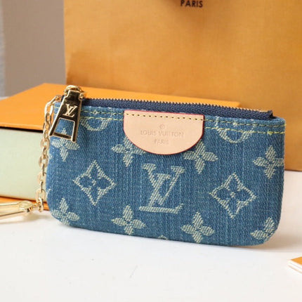 LV POCHETTE CLET DENIM BLEU