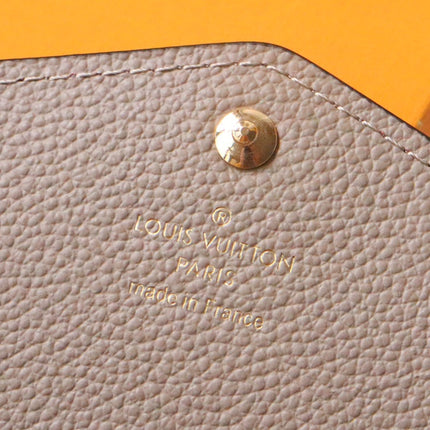 SARAH WALLET BEIGE MONOGRAM EMPREINTE 19CM