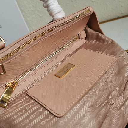 MEDIUM GALLERIA 28 BEIGE SAFFIANO LEATHER