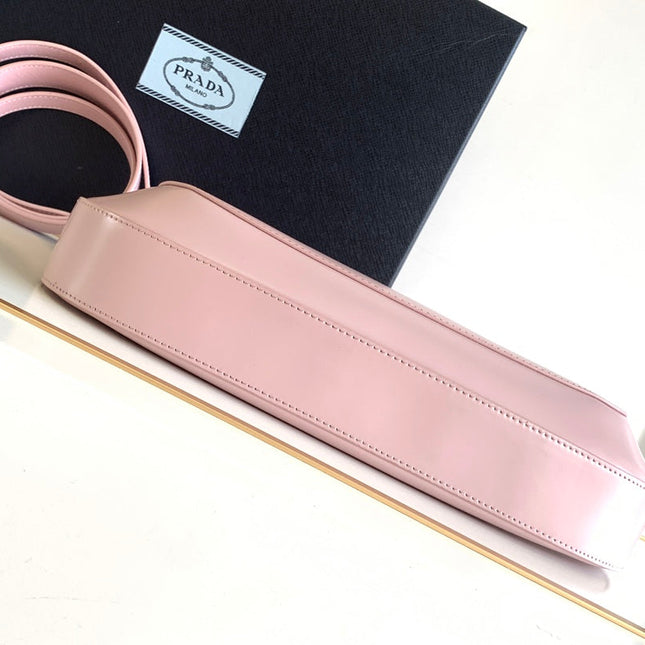 CLEO 30 PINK BRUSHED LEATHER SHOULDER BAG