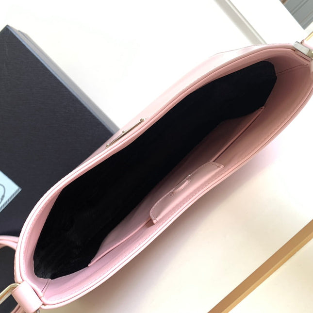 CLEO 30 PINK BRUSHED LEATHER SHOULDER BAG