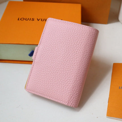 VERTICAL COMPACT WALLET PINK CAPUCINES