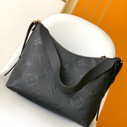 CARRYALL MM 39 BLACK MONOGRAM GRAINED COWHIDE LEATHER