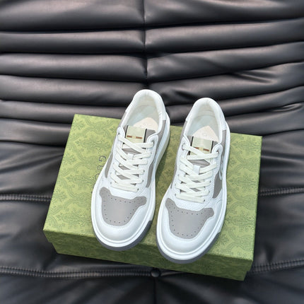 GG SNEAKERS WHITE GREY LEATHER