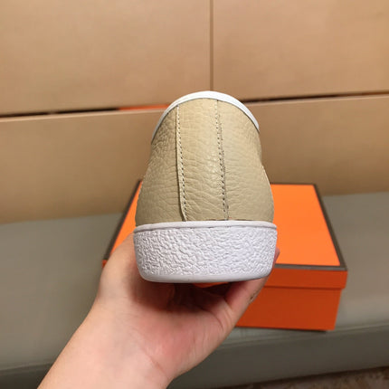 GG ACE BEIGE GREY LOW-TOP SNEAKERS