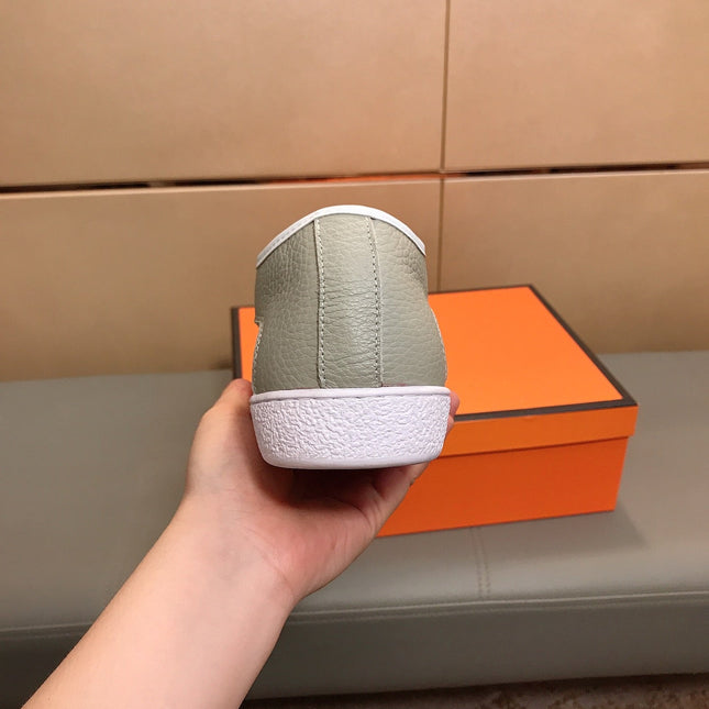 GG ACE GREY LOW-TOP SNEAKERS