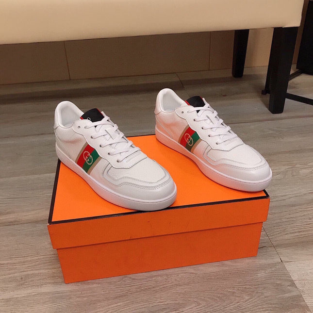 GG CANVAS WHITE SCREENER SNEAKERS