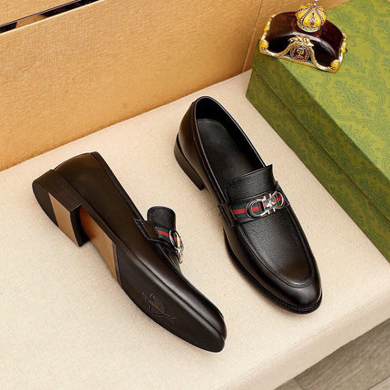 GG LOAFERS MENS MATTE BLACK COWHIDE