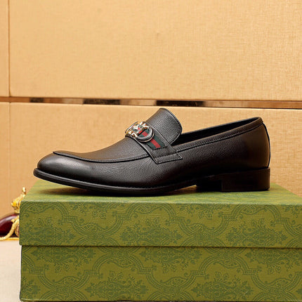 GG LOAFERS MENS MATTE BLACK COWHIDE