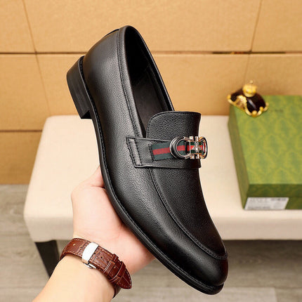 GG LOAFERS MENS MATTE BLACK COWHIDE