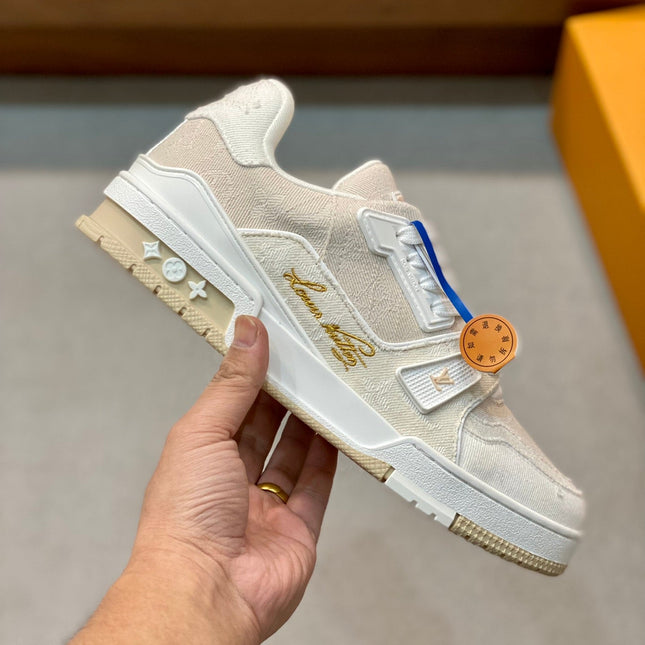 LV TRAINER SNEAKER MONOGRAM BEIGE