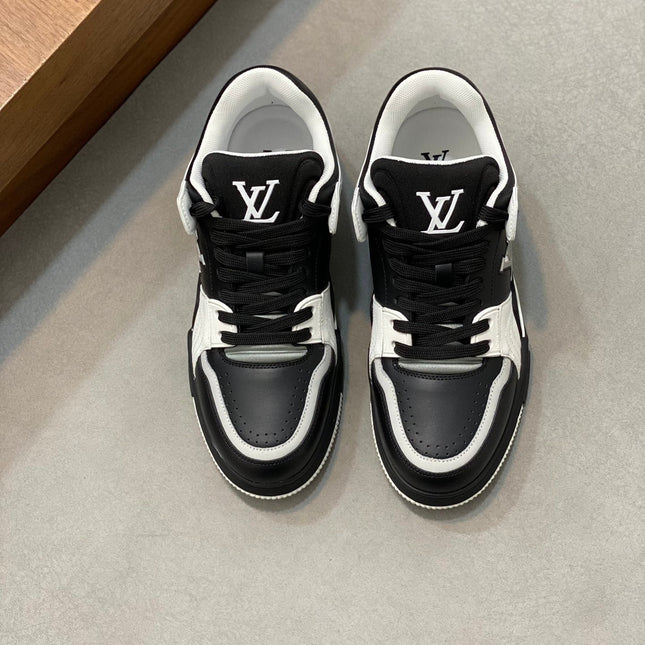 LV TRAINER  BLACK GREY SNEAKER