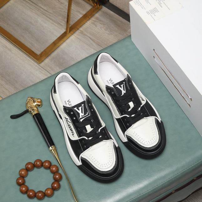 LV TRAINER JEAN SNAEKER WHITE BLACK