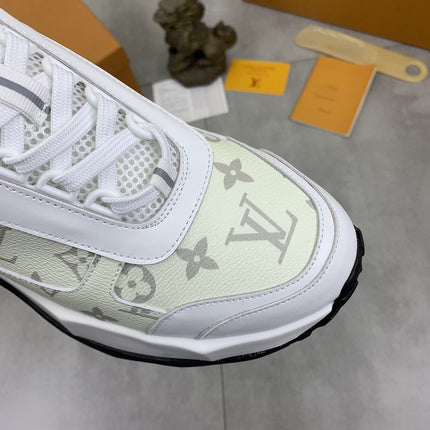 LV MONOGRAM SNEAKER WHITE BEIGE