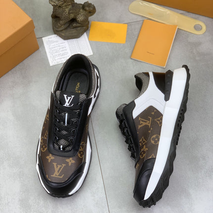 LV MONOGRAM SNEAKER BLACK AND BROWN