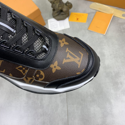 LV MONOGRAM SNEAKER BLACK AND BROWN