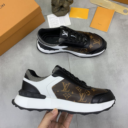 LV MONOGRAM SNEAKER BLACK AND BROWN