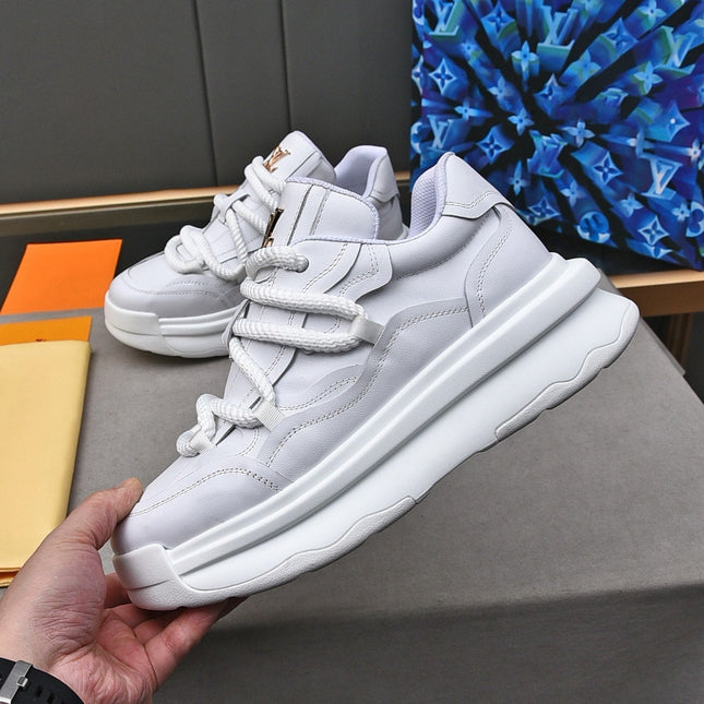 LV SNEAKERS WHITE LACE-UP