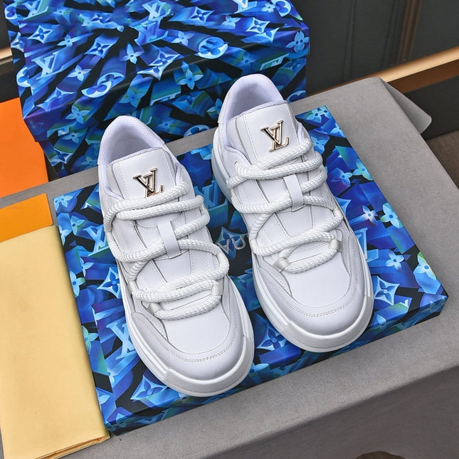 LV SNEAKERS WHITE LACE-UP