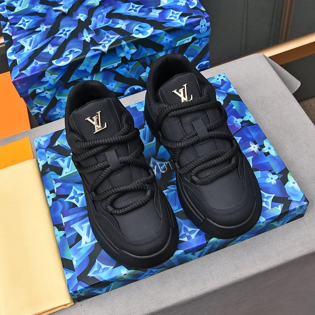 LV SNEAKERS BLACK LACE-UP