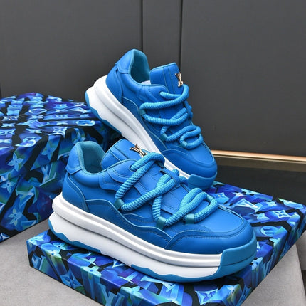 LV SNEAKERS BLUE LACE-UP