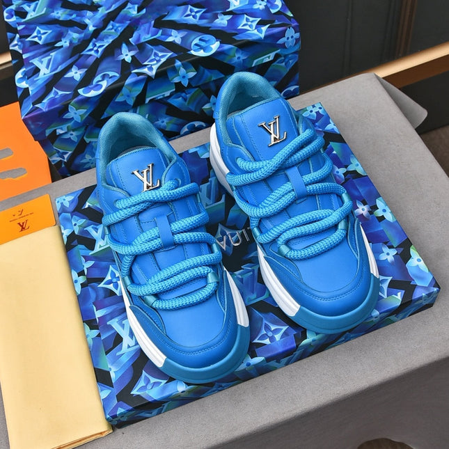 LV SNEAKERS BLUE LACE-UP