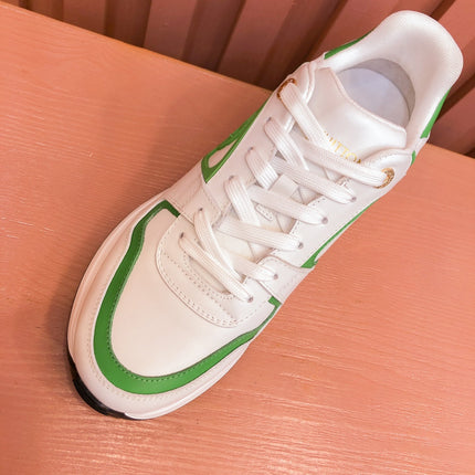 LV RUN AWAY SNEAKER WHITE GREEN