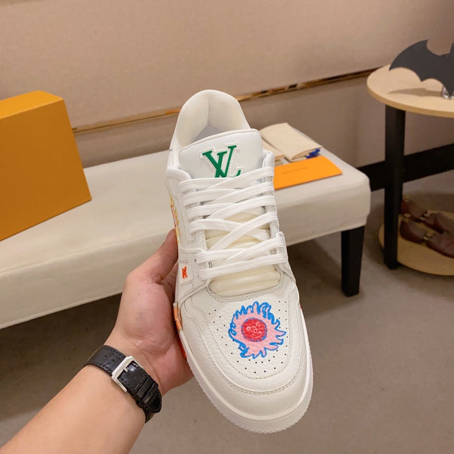 LV TRAINER SNEAKER WHITE