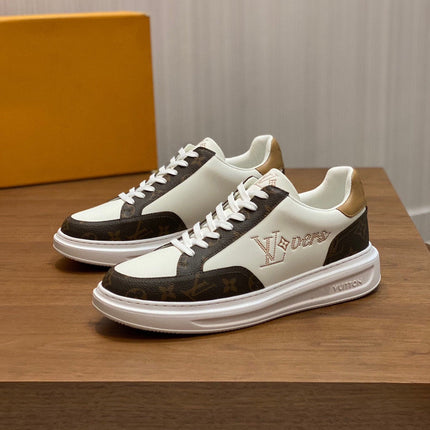 LV BEVERLY SNEAKER WHITE BROWN