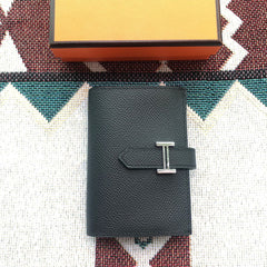 BEARN COMPACT WALLET 12 IN BLACK EPSOM LEATHER