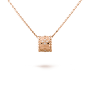 PERLEE PEDANT PINK GOLD NECKLACE