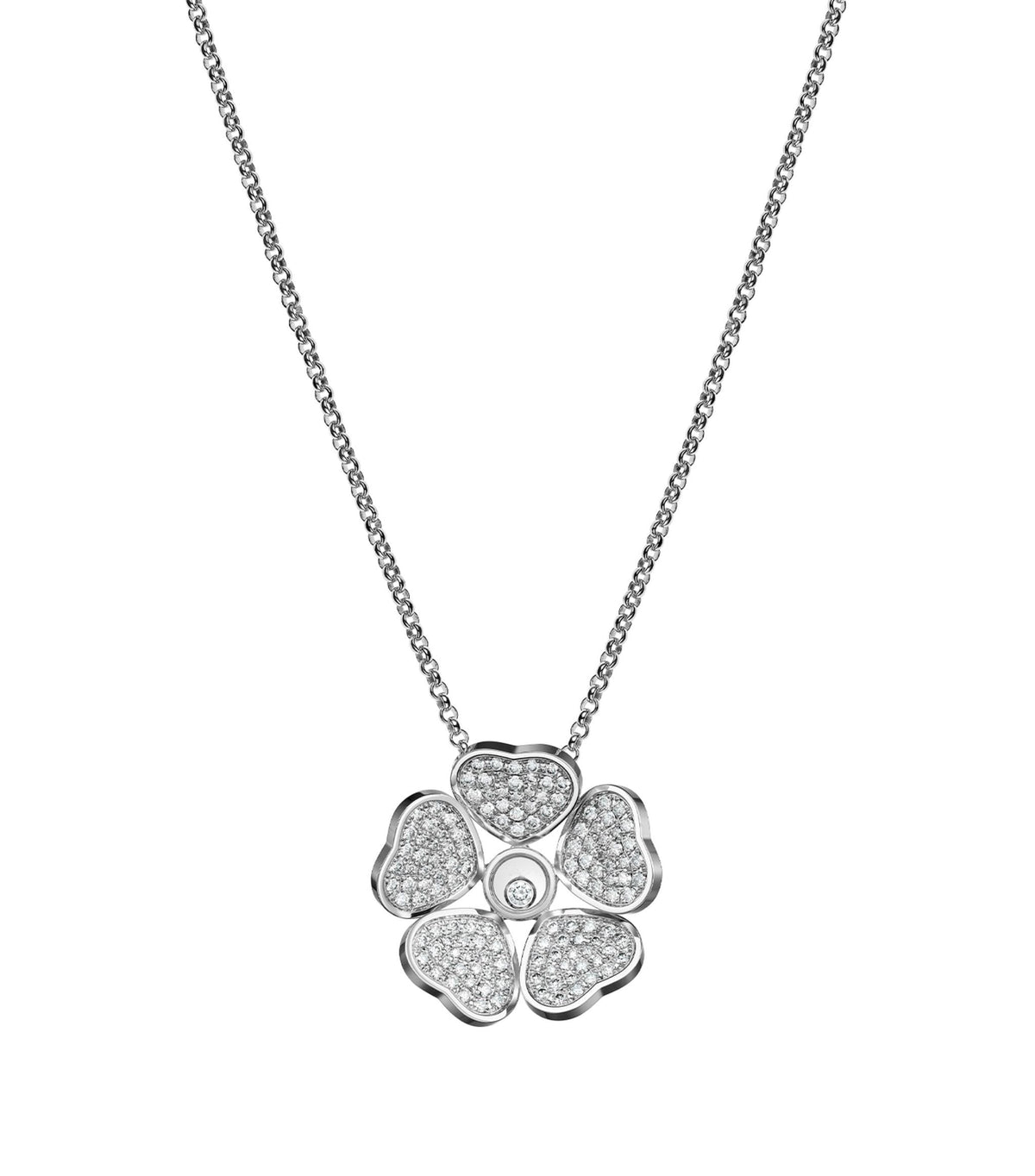 HAPPY PEDANT DIAMOND NECKLACE