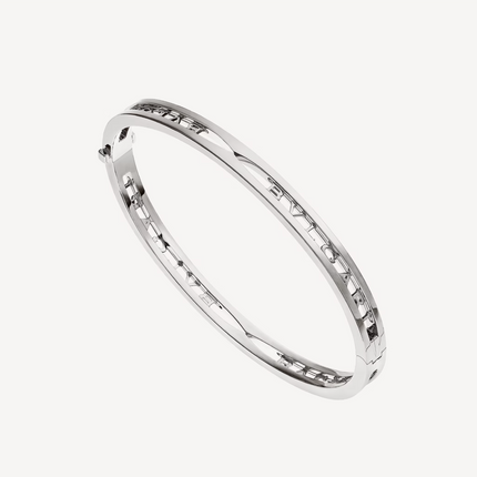 ZERO 1 SPIRAL LOGO SILVER BRACELET