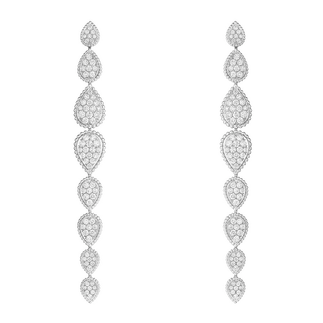 SERPENT BOHEME 8 MOTIFS DIAMONDS STUD EARRINGS