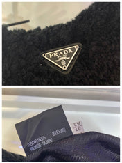 HOBO BAG 23 IN BLACK SHEARLING