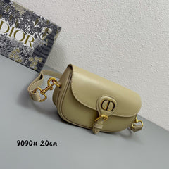 MINI BOBBY EAST-WEST 20 BAG IN BEIGE CREAM CALFSKIN
