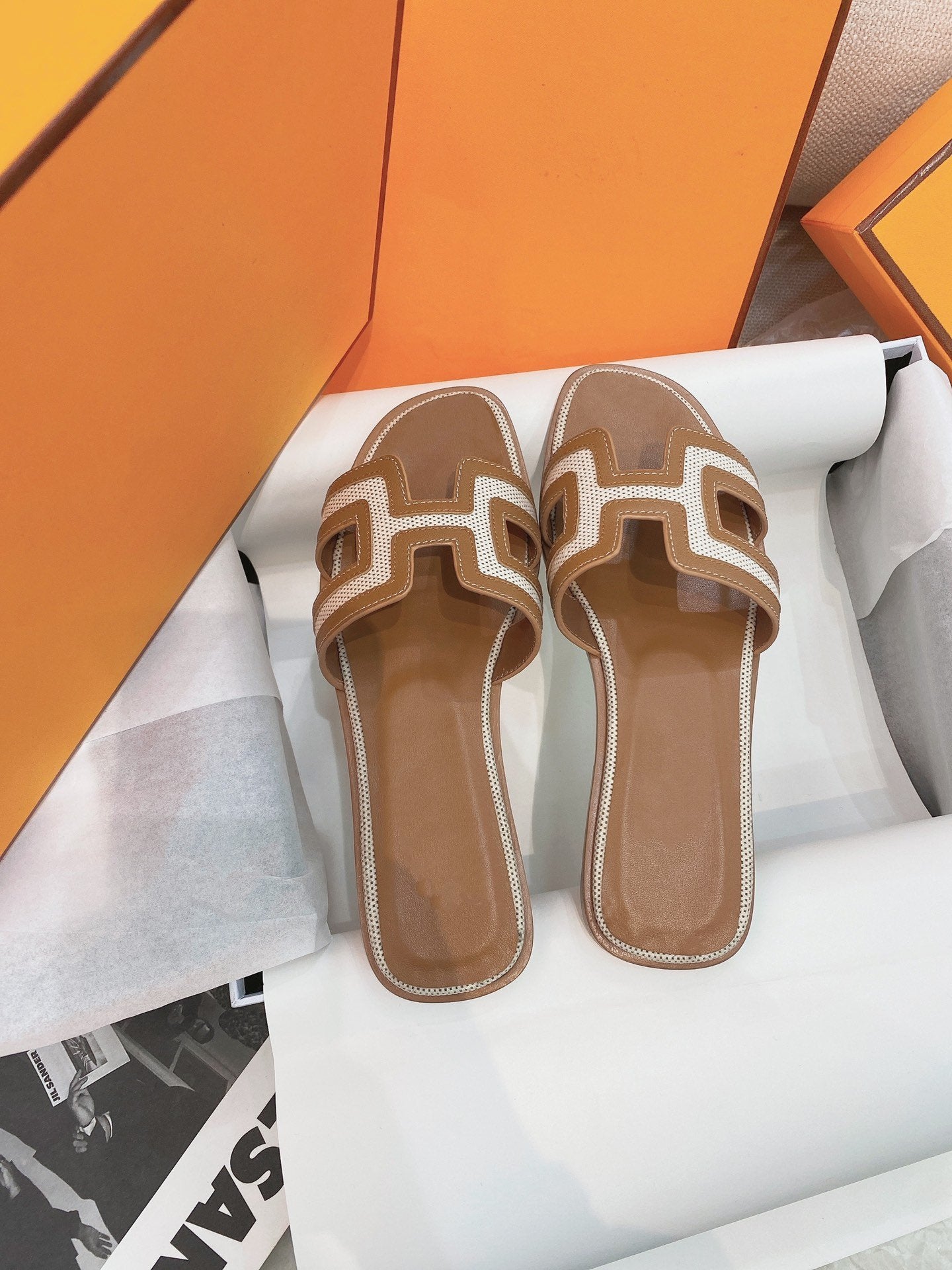 0ran Sandal Brown Leather