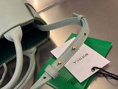 CANDY ARCO TOTE 20 IN XANADU GRAY CALFSKIN