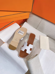 0RAN SANDAL Braided Calfskin WHITE