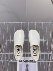 LW TOY SLIPPER WHITE CALFSKIN