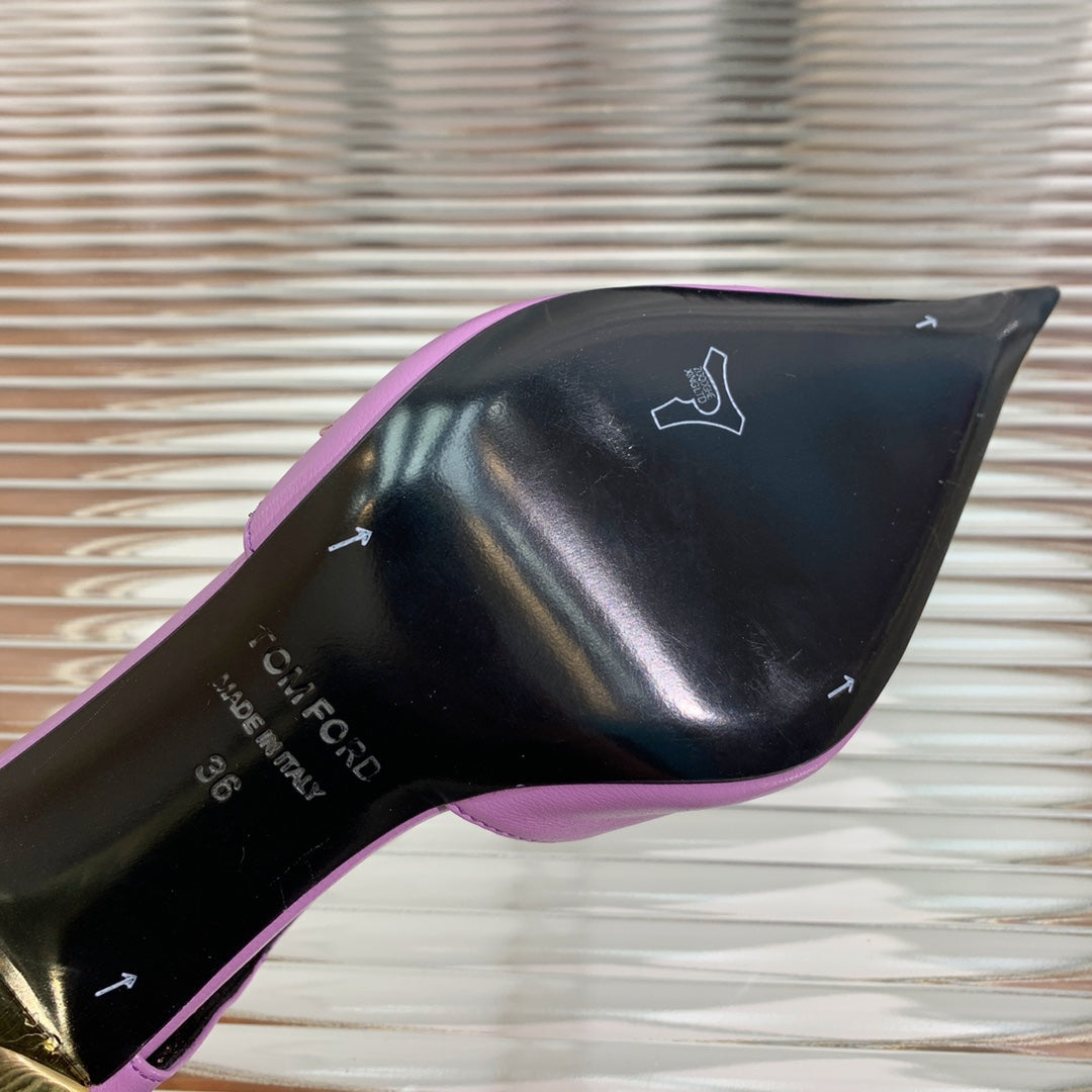 MARY JANE PUMP 7 CM IN IRIS PURPLE CALFSKIN