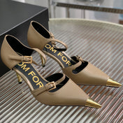 MARY JANE PUMP 7 CM IN PEANUT BROWN CALFSKIN