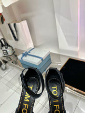 HIGH HEELS 11 CM IN BLACK PURE SILK AND LAMBSKIN