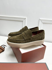 LP RETRO SUMMER WALK LOAFERS OLIVE SUEDE