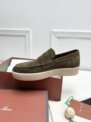 LP RETRO SUMMER WALK LOAFERS OLIVE SUEDE
