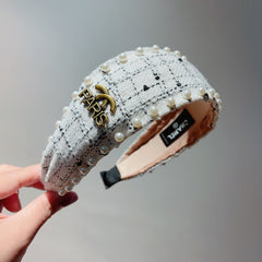 WHITE TWEED HAIRBAND 875864