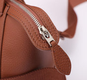 NANO SMILE BAG 18 IN UMBER BROWN CALFSKIN
