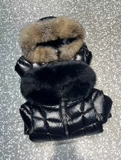 MONCLER LONG PUFFER JACKET IN BLACK