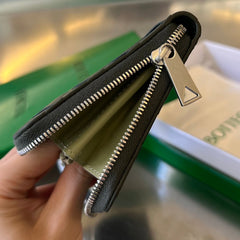 INTRECCIATO 19 WALLET IN DARK BLUE CALFSKIN