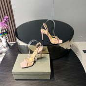 PADLOCK HIGH HEELS 10 CM IN LIGHT PINK LAMBSKIN